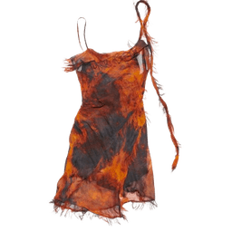 드레이프 스트랩 드레스