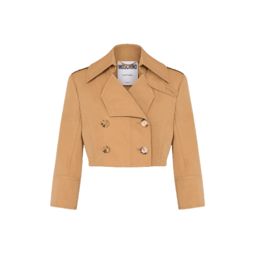 cropped gabardine jacket