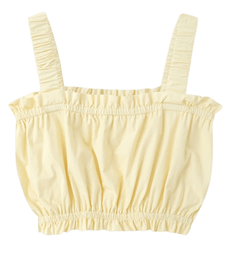 Lily shirring blouse (yellow)