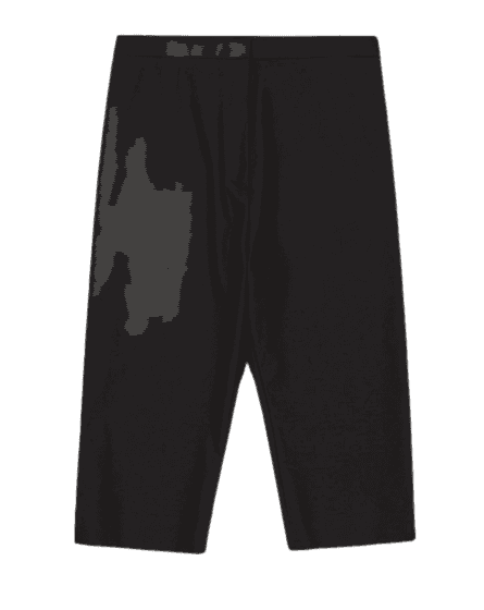 23SU STRETCH COTTON KNEE PANTS BLACK