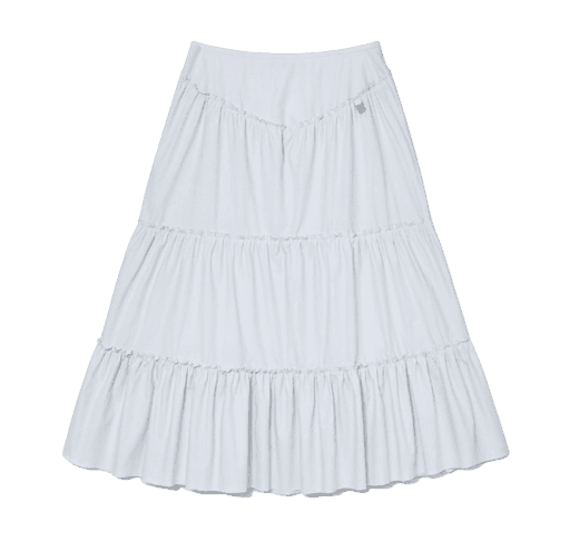 RODEO TIERED RUFFLE SKIRT (BABY BLUE)