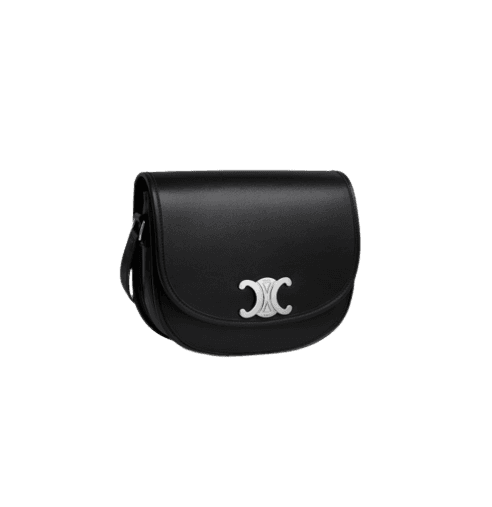 미디엄 베사체 트리옹프 - 서플 내추럴 카프스킨 블랙