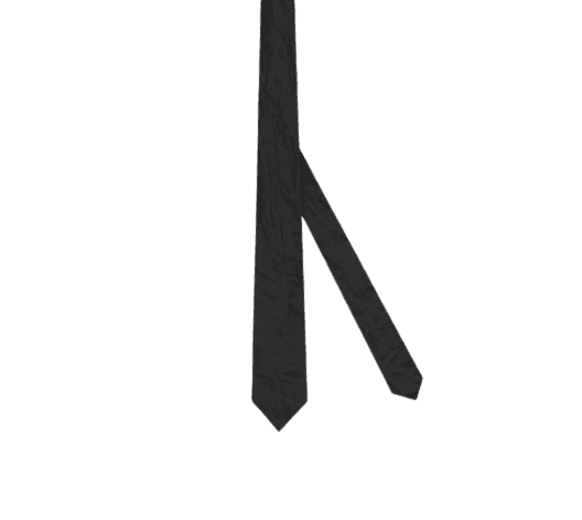 블랙 실크 블렌드 넥타이
