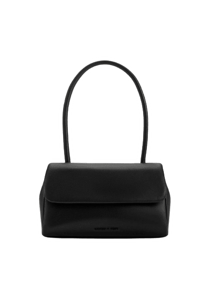 curved handle shoulder bag