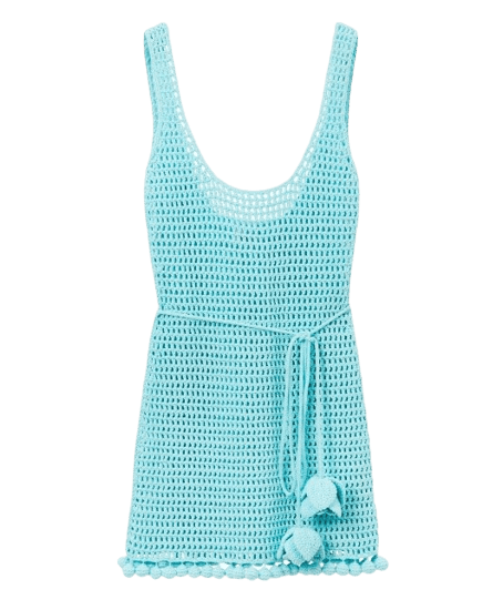 Crochet technical cotton dress
