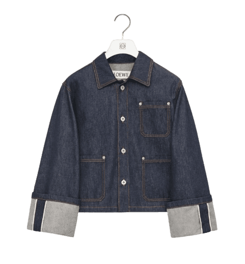 피셔맨 턴업 재킷 - 데님