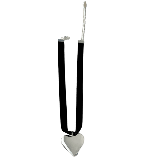 달링 초커 목걸이- 실버