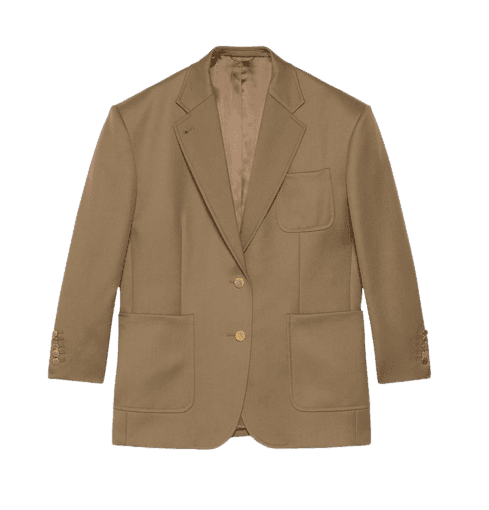 WOOL JACKET WITH HORSEBIT