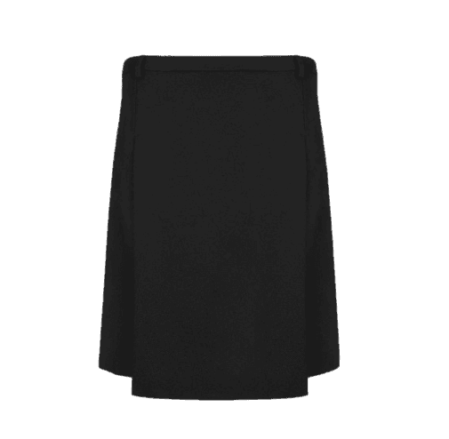 DART SKIRT IN BLACK