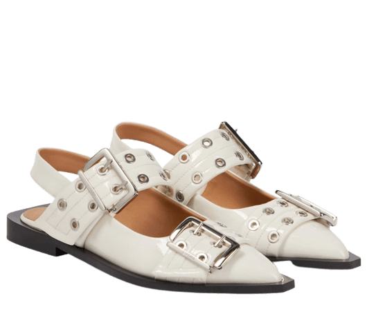 Patent Leather Slingback Flats