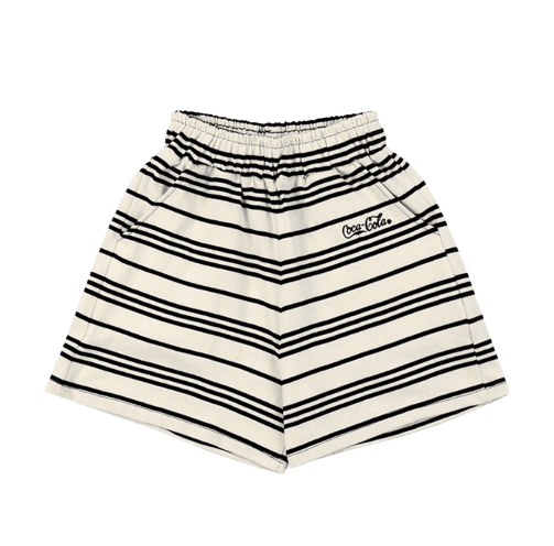 Coca-Cola stripe raglan shorts 화이트