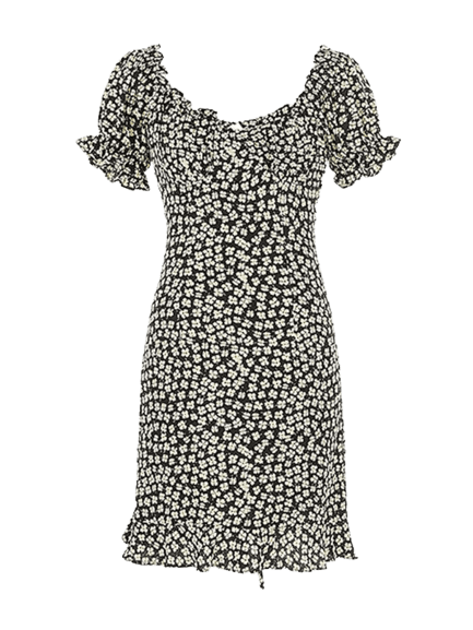 폴인블랙 백리스 원피스