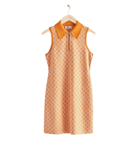 Floral Jacquard Mini Dress