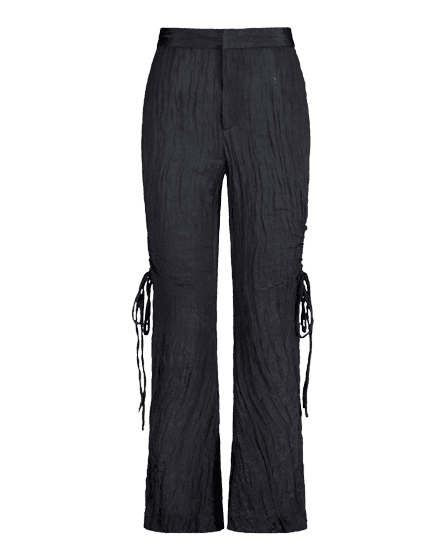 LIGHT WINDY SIDE HOLE PANTS_BLACK