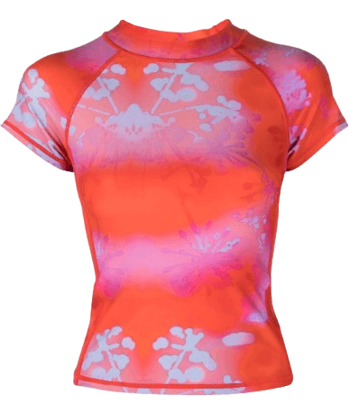 피그 플로럴 프린트 티셔츠