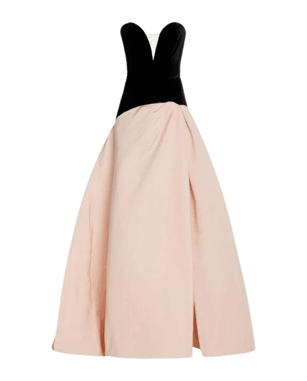 Women's Pink Strapless Sweetheart-neck Gown