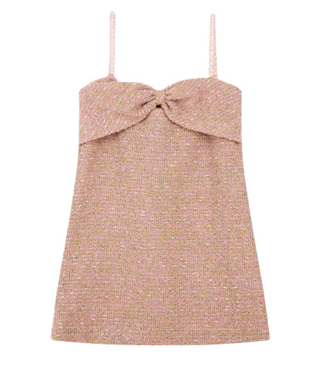 TWIGGY RIBBON SLIP ONEPIECE (PINK)