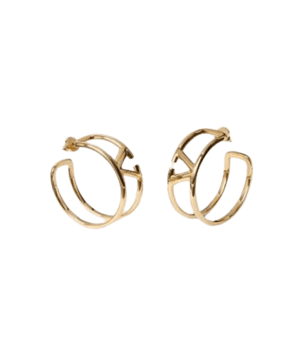 VLOGO SIGNATURE METAL EARRINGS