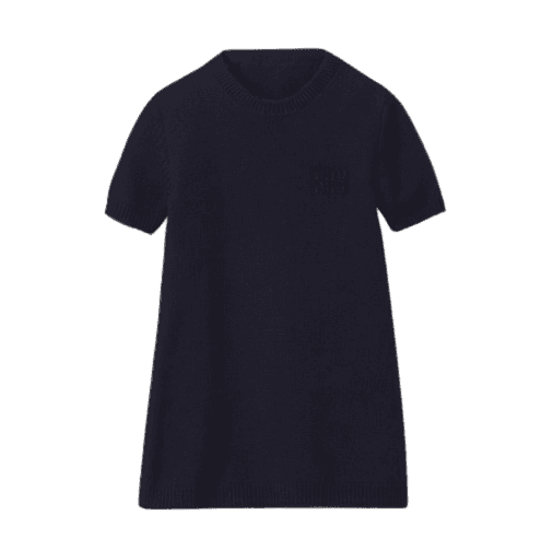 울 및 나일론 미니드레스