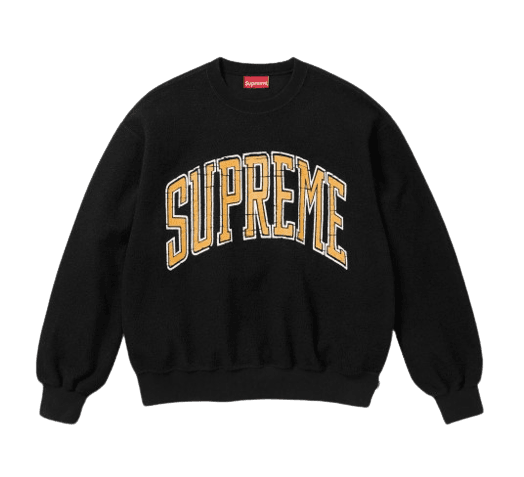 Supreme Inside Out Crewneck Black - 23FW