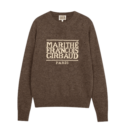 CLASSIC LOGO KNIT PULLOVER brown