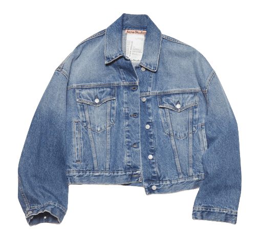 루즈 핏 데님 재킷 미드 블루