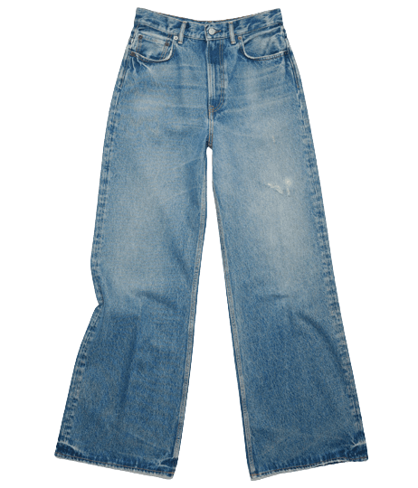 릴랙스 핏 진 미드 블루