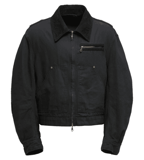 OVER DYING FADED WORK JUMPER (WASHEDBLACK)