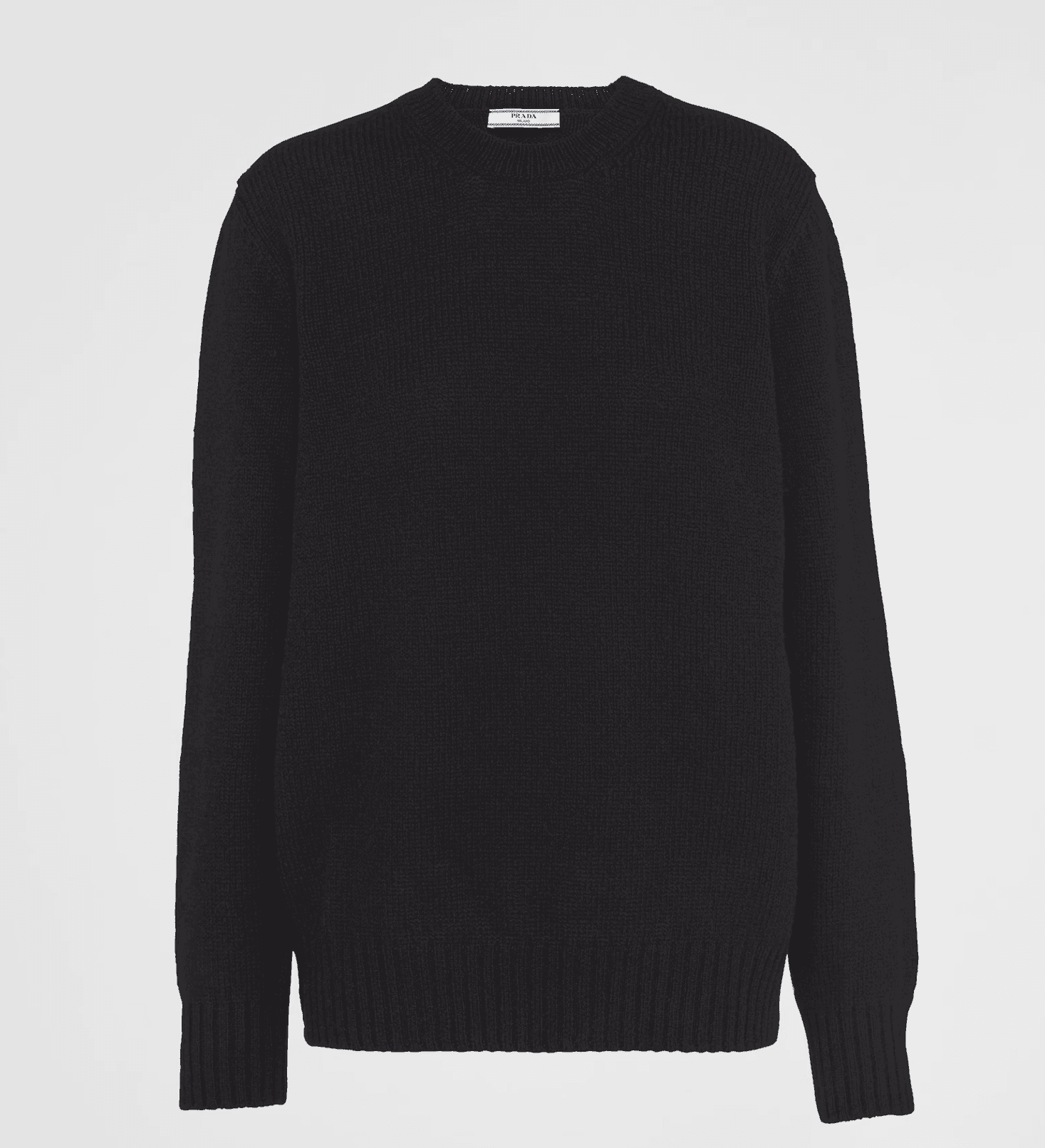 울 및 캐시미어 크루넥 스웨터