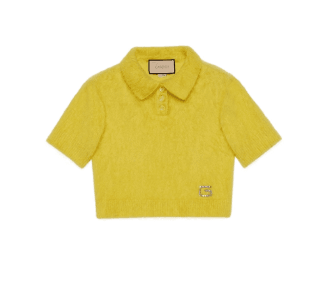 실크, 캐시미어 및 모헤어 폴로 스웨터