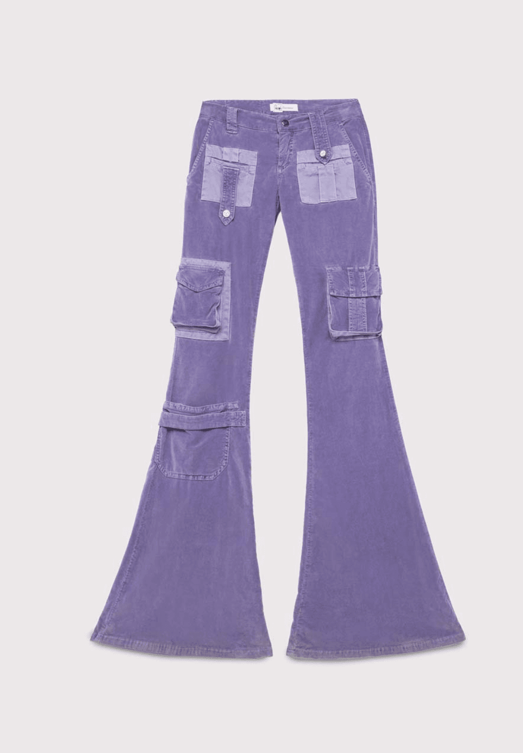 VELVET FLARED TROUSERS