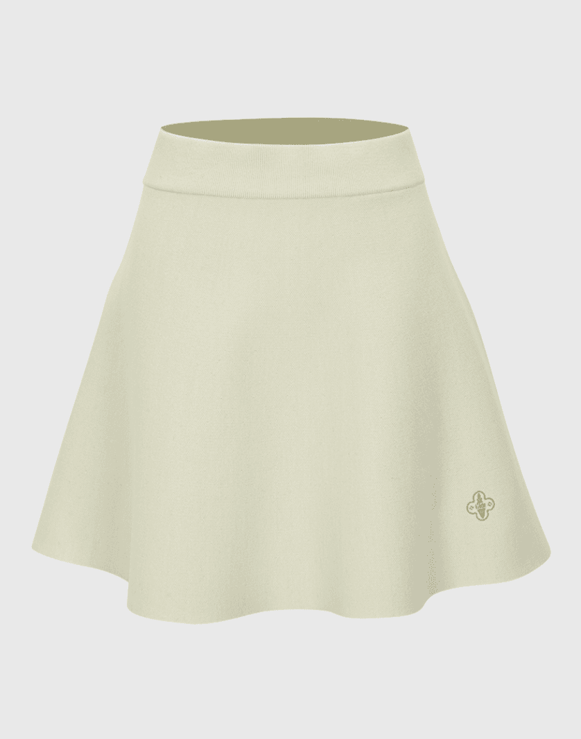 A라인 심플 밴딩 울 스커트