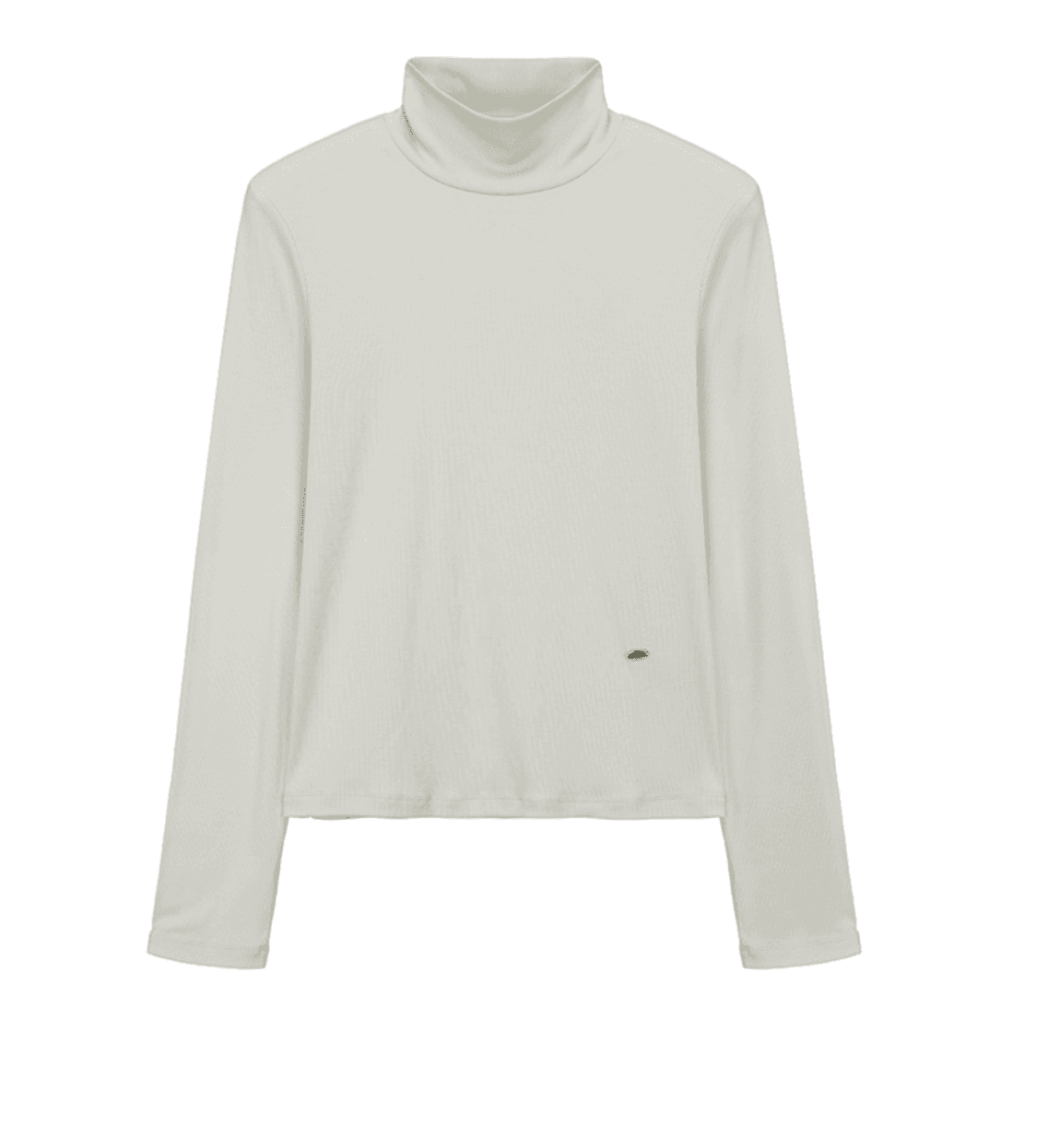 하이넥 골지 에센셜 티셔츠