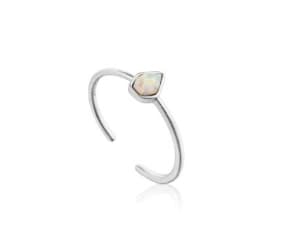 오팔 컬러 925 실버 사이즈조절 반지 R014-03H