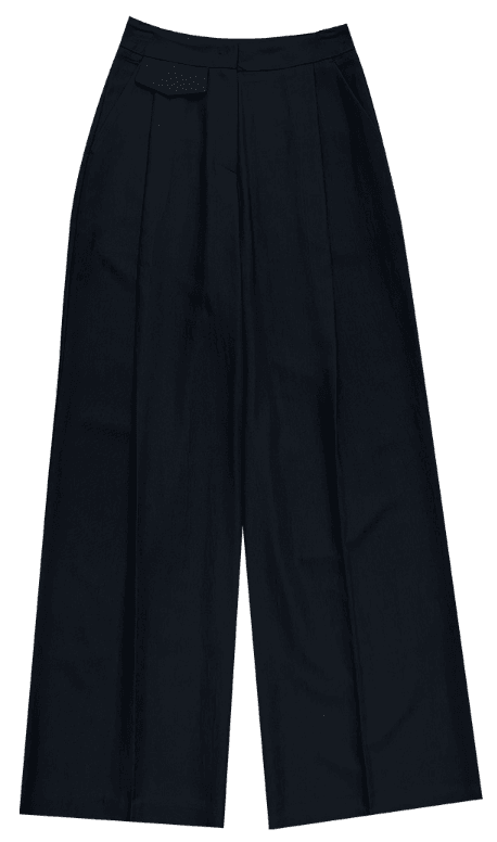 베카 원핀턱 와이드 슬랙스 Black