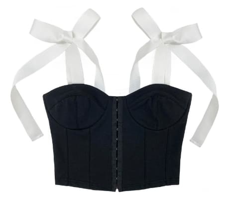 프린세스 리본 뷔스티에_Black