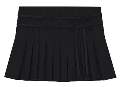 Nana ribbon pleated skirt