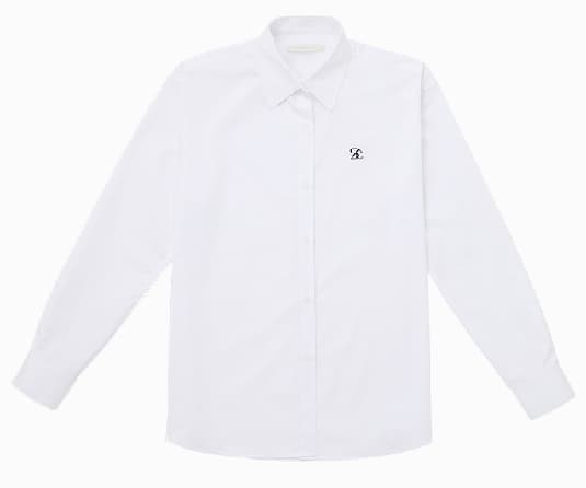 SAC 로고 오버핏 링클프리 셔츠 화이트 4W2