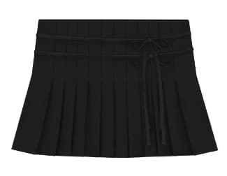 Nana ribbon pleated skirt