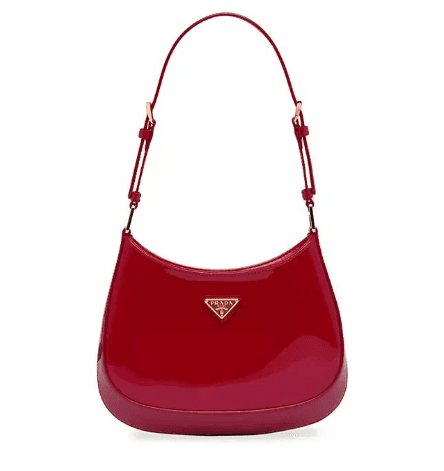 프라다 클레오 페이턴트 가죽 백