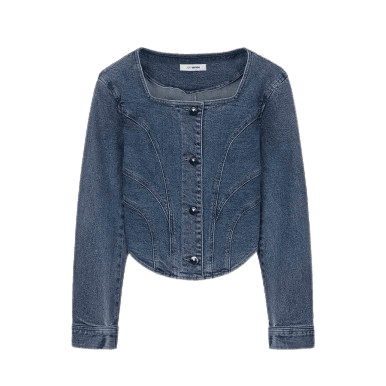 Square Neck Bustier Blouse