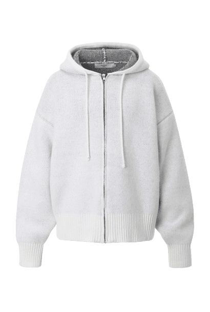 Venus jacquard knit hoodie