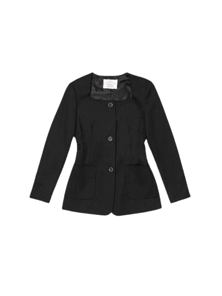 GIGI Raw Edge Jacket Black