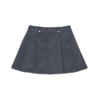 Pleats mini skirt