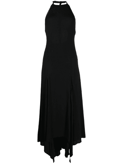 베르사체 X 두아 리파 홀터 넥 이브닝 드레스