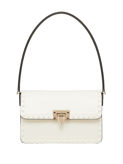 락스터드 가죽 숄더 백