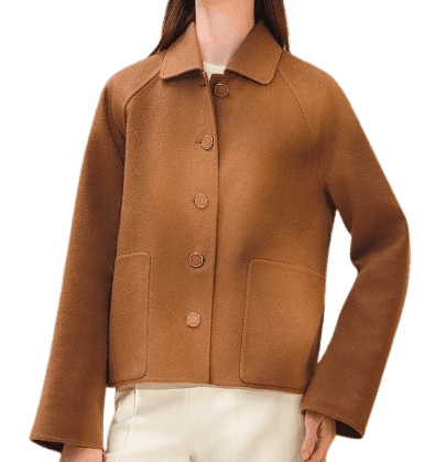 HERMES Cashmere jaket Marron Caramel