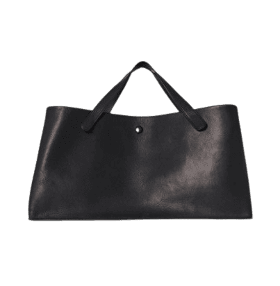 Idaho Leather Tote Bag Black