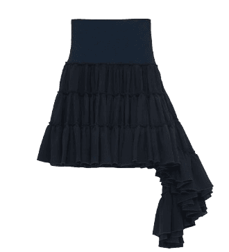 Ruffled Skirt In Silk S540Y08XAJ