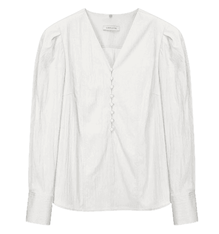 Tie Puff Sleeve Blouse